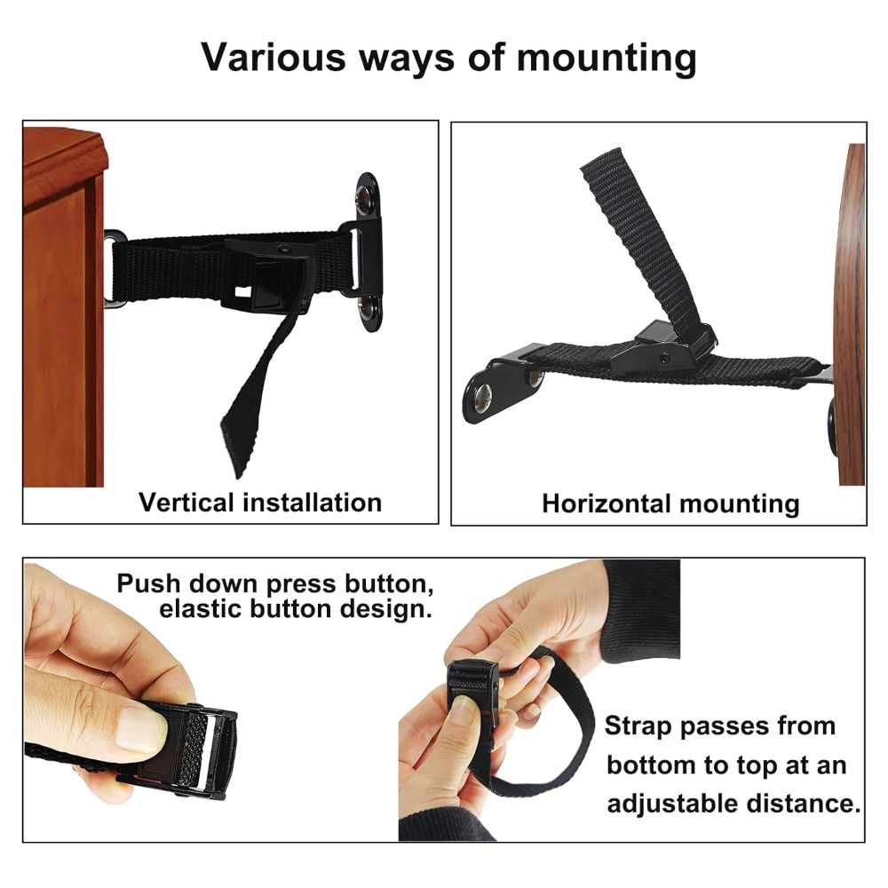 Earthquake Anchor Strap - Ancoragens para móveis à prova de