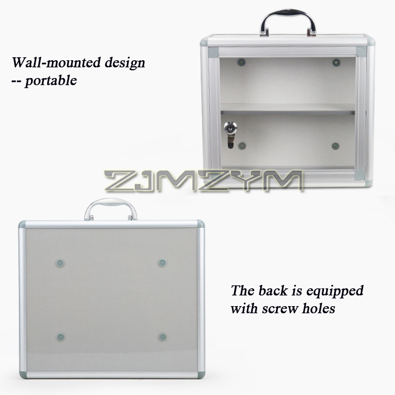 Liga de alumínio portátil caix - Medicine Cabinet Lock avaliação e preço