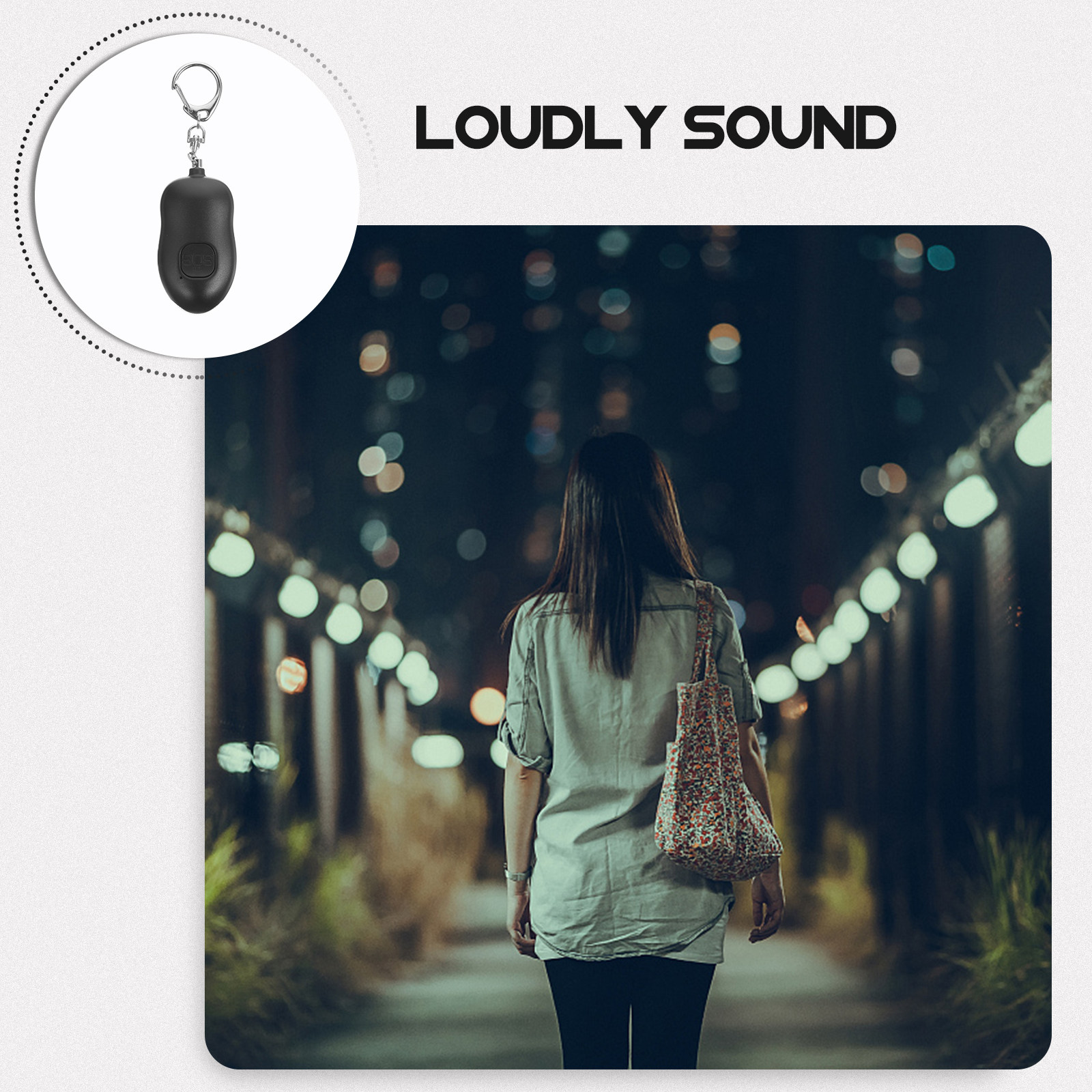 1 Unidade Alarme de Segurança  - Personal Alarm Keychain avaliação e preço