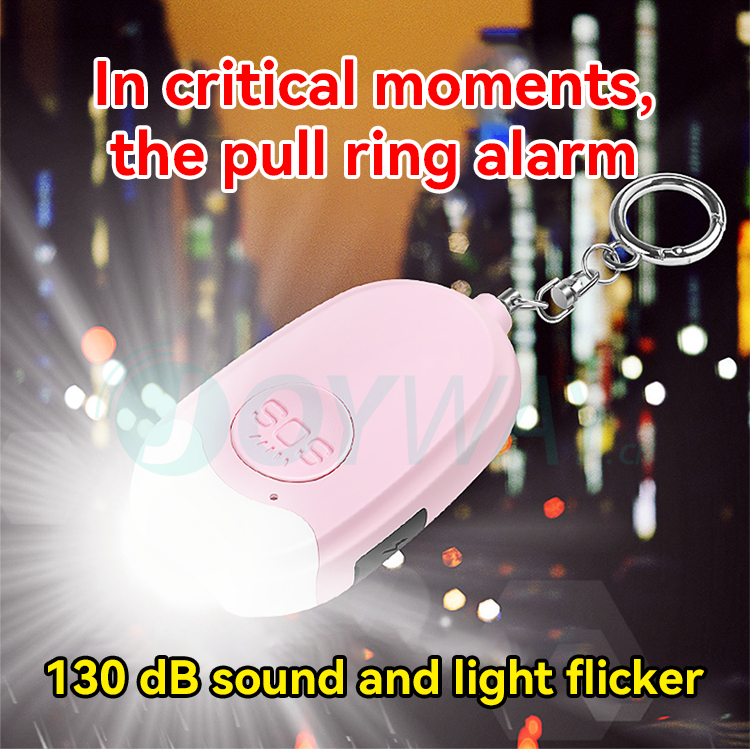 Atacado 130db puxar alarme rec - Personal Alarm Keychain avaliação e preço